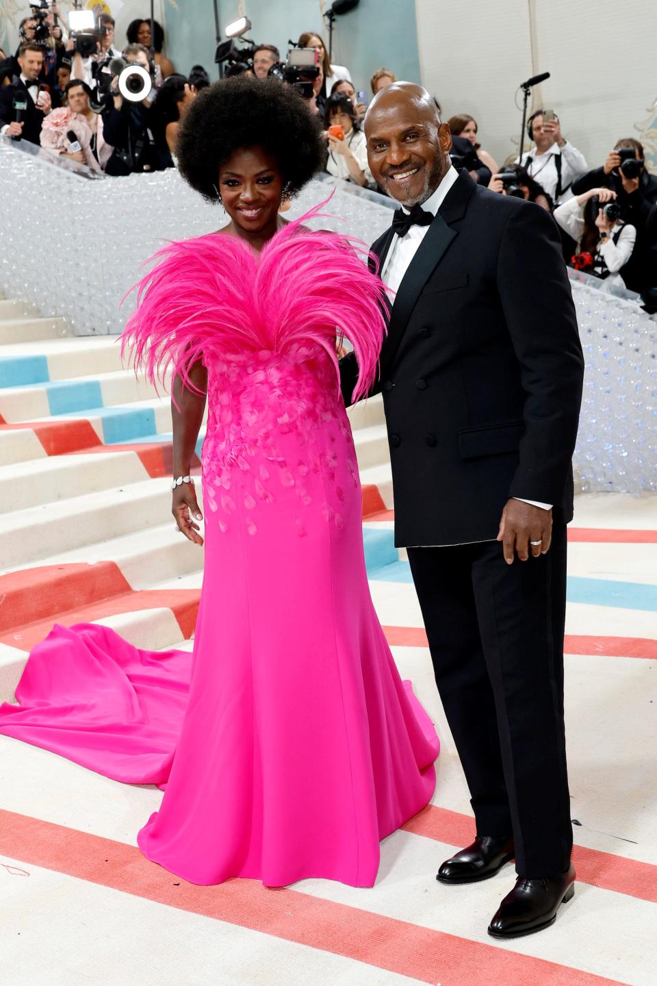 Viola Davis and Julius Tennon attend the 2023 Met Gala.