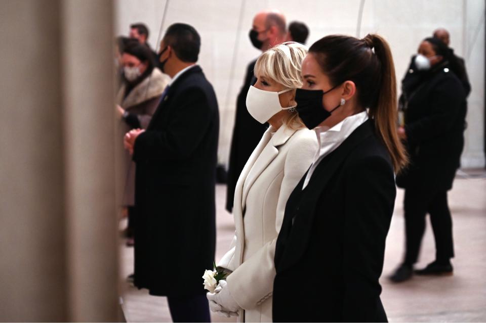 People are obsessed with Ashley Biden’s tux  (AFP via Getty Images)