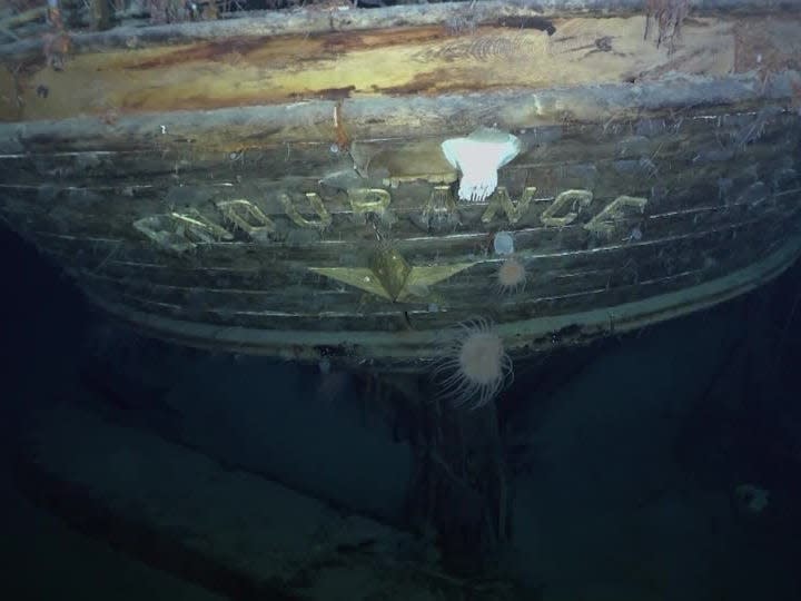 The shipwreck Endurance discovered 106 years after it sank.