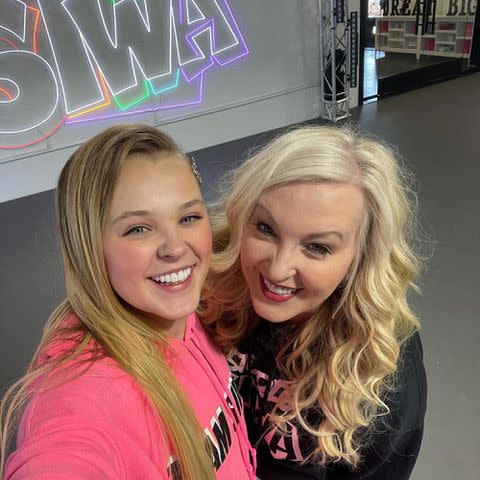 <p>Jessalynn Siwa Instagram</p> Jojo Siwa and her mom, Jessalynn