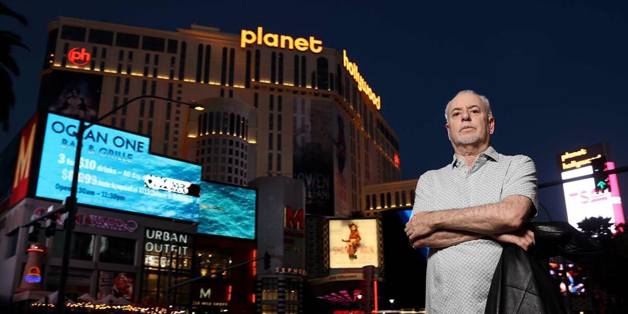 Jeff German stands outside the Las Vegas Strip on June 2, 2021.