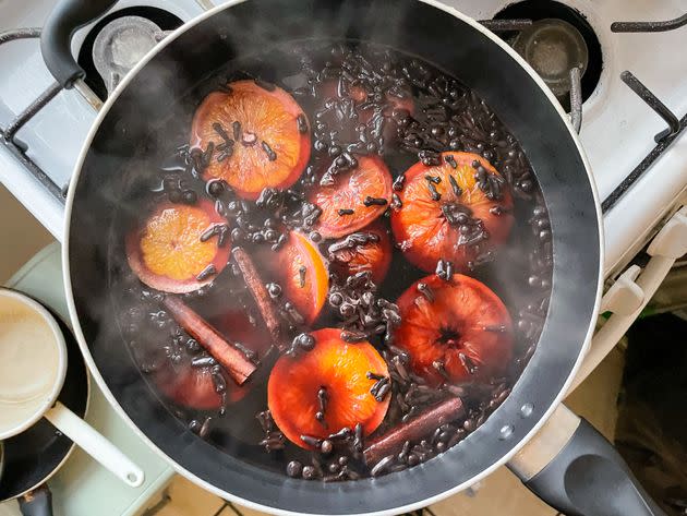 Making a great mulled wine is mostly a matter of finding the combination of wine, fruit and spices that suits your palate.  (Photo: Ariana DiValentino)