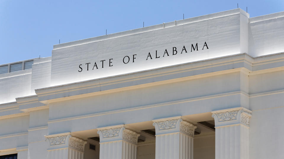 A government building in Montgomery, the capital city of Alabama.