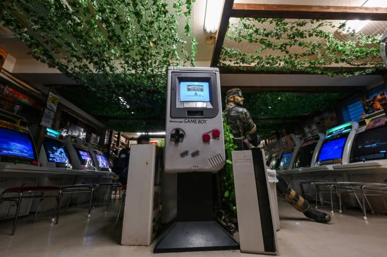 Super Potato in Tokyo has three floors packed with Game Boy cartridges, plastic-wrapped Sega Dreamcast consoles and outdated arcade machines (Richard A. Brooks)