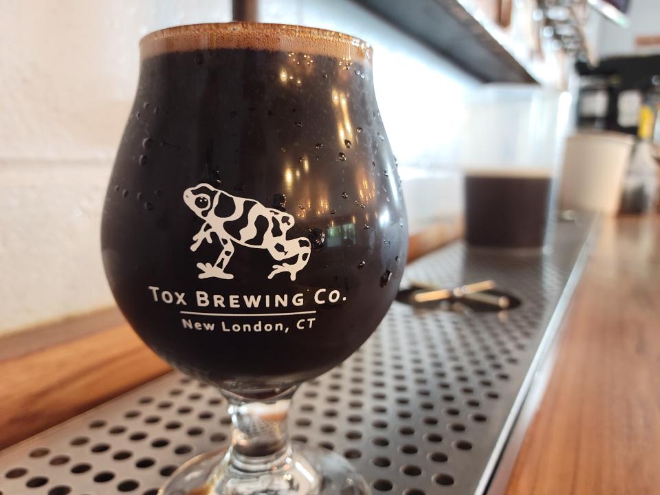 Looking for something darker? Tox usually has one or two stouts on tap, such as their Midnight Shade, an Imperial Stout with Brazilian Coffee.