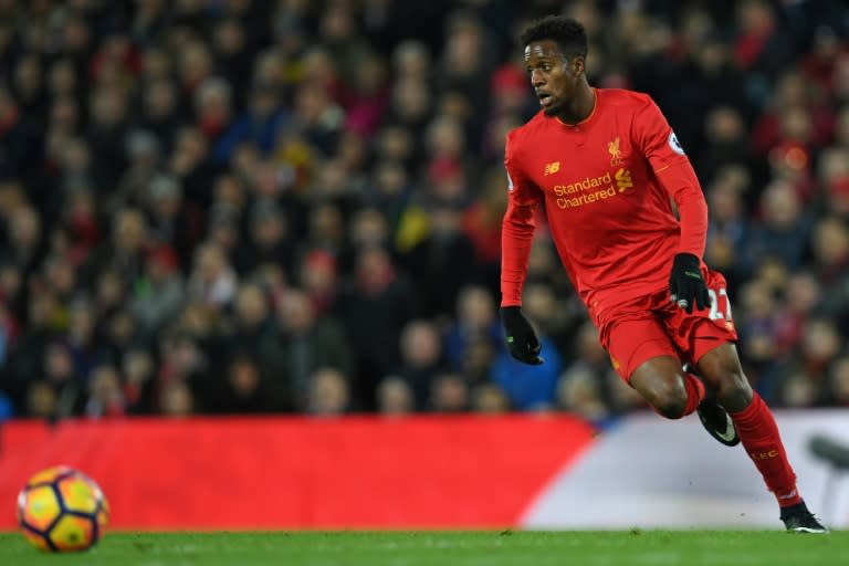 Liverpool's Divock Origi, seen in action during their English Premier League match against Manchester City, at Anfield in Liverpool, on December 31, 2016