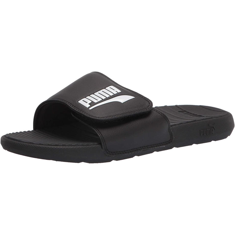 Puma Men’s Cool Cat Hook and Loop Slide Sandal, most comfortable flip-flops