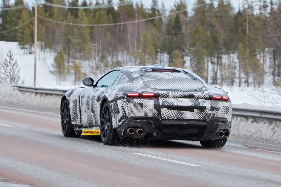 <p>The current Ferrari Roma is only available with a 3.9-litre V8, but we believe a V12-powered variant may be on the way. The rear window as well as the third braking light has been modified so that this larger engine fits into this car. </p>