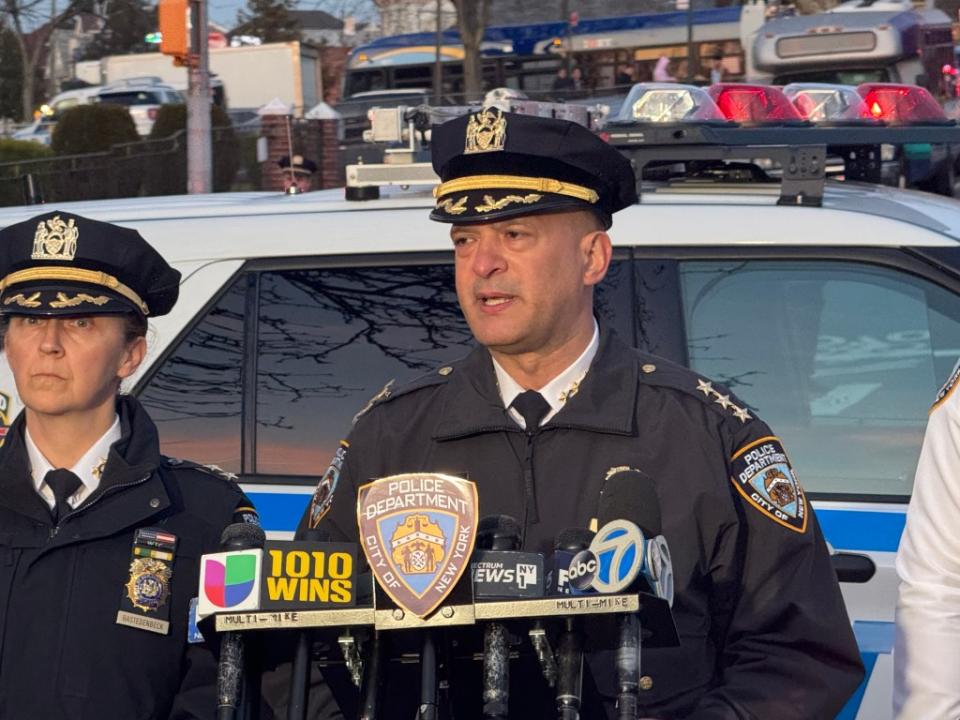 NYPD’s Chief of Transportation Philip Rivera said the driver was taken into custody. Peter Gerber