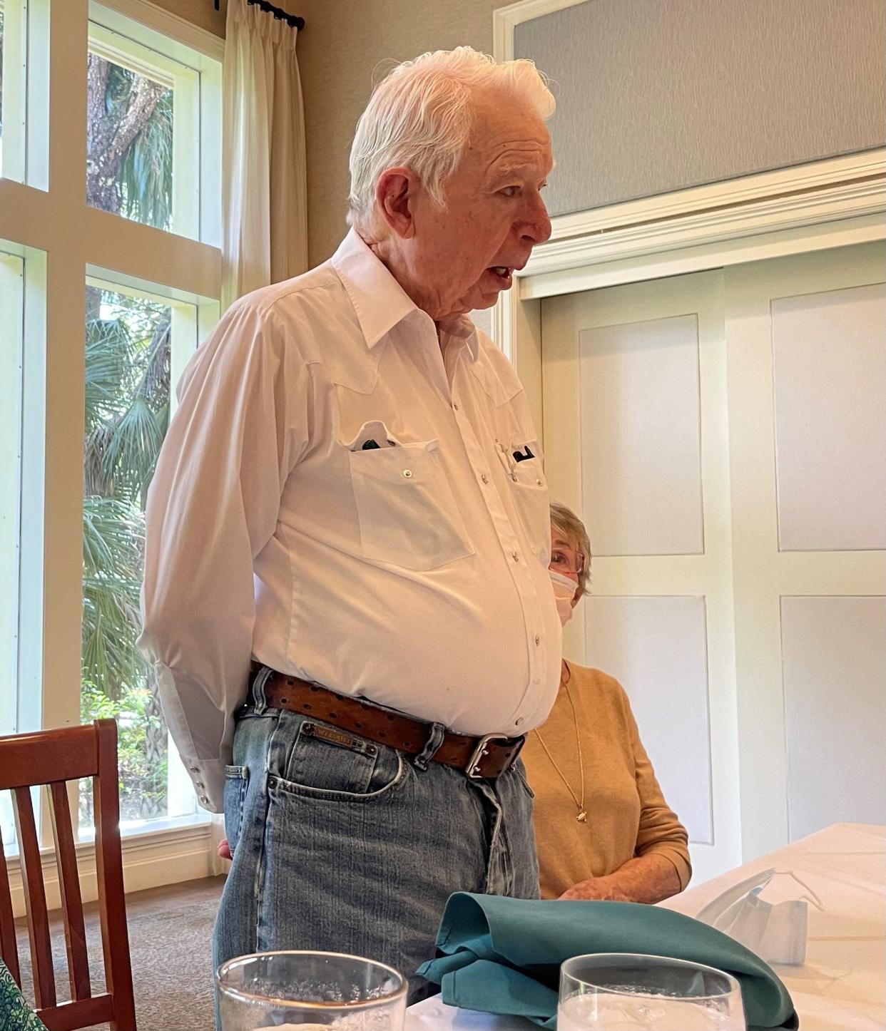 Fifth-generation Florida cattleman and citrus grower Earl Miller, 95, now lives in Verandah, which used to be range land.