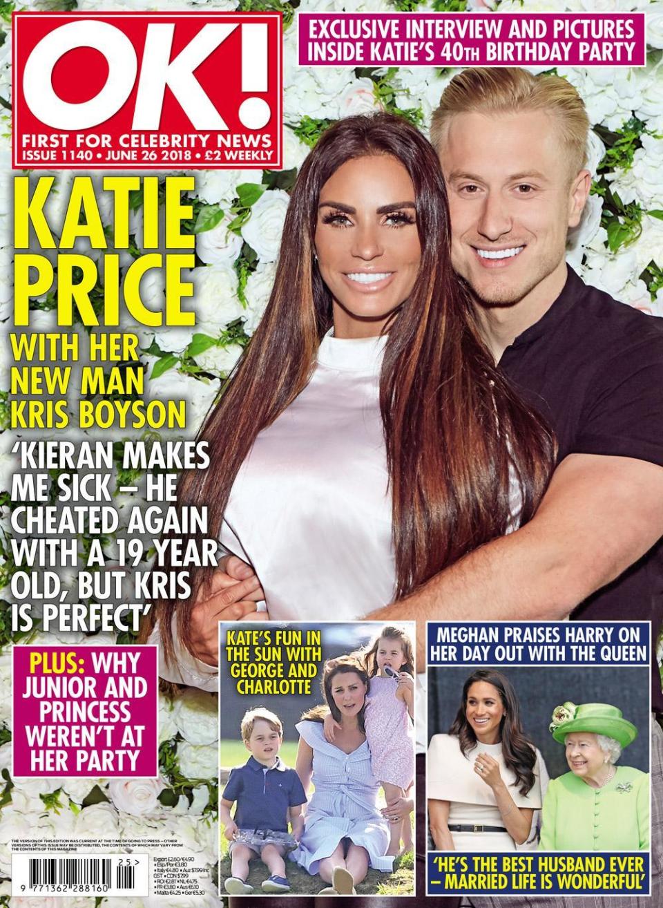 Cover stars: Katie Price and Kris Boyson have gone public with their relationship