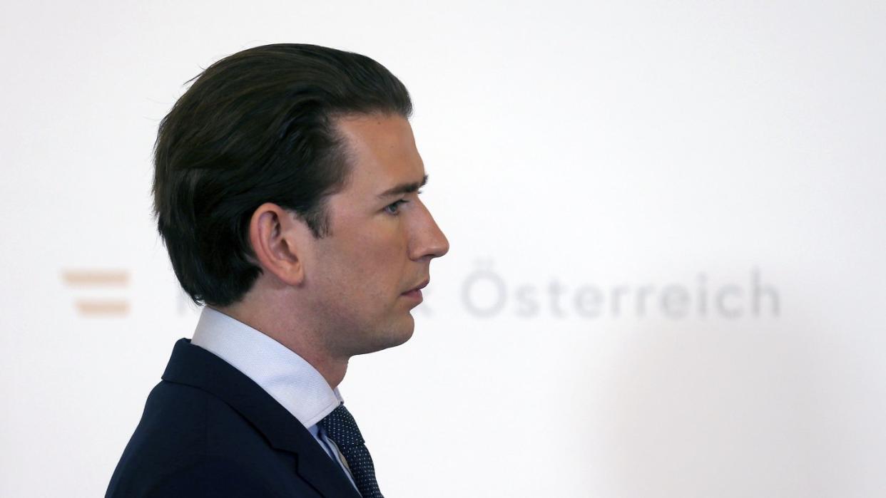 Sebastian Kurz, Bundeskanzler von Österreich, kommt zu einer Pressekonferenz. Die generelle Reisewarnung für ganz Nordrhein-Westfalen  wurde von der österreichischen Regierung zurückgenommen.