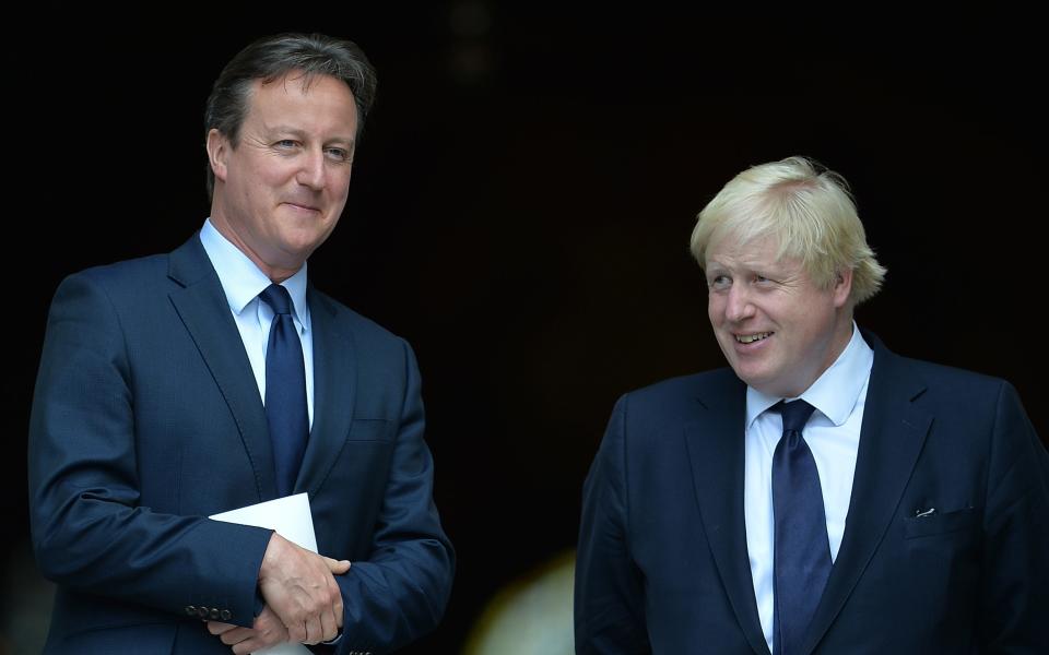 David Cameron and Boris Johnson