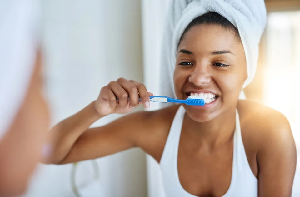 Using too much toothpaste is one oral hygiene mistake people make. (Getty Images)