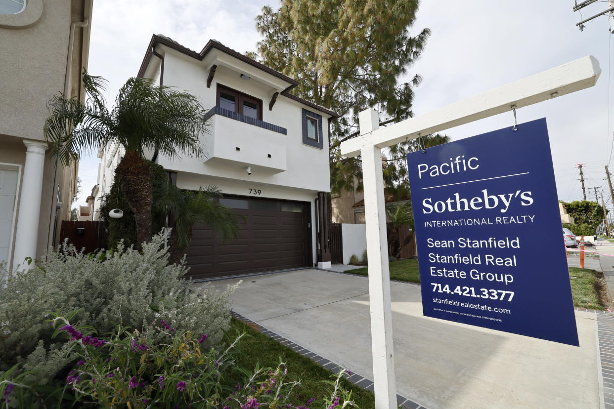 A home sits for sale in Huntington Beach, Calif. The National Association of Realtors on Friday said it will make changes to its commission rules to settle allegations the requirements stifled competition. (Allen J. Schaben / Los Angeles Times via Getty Images)