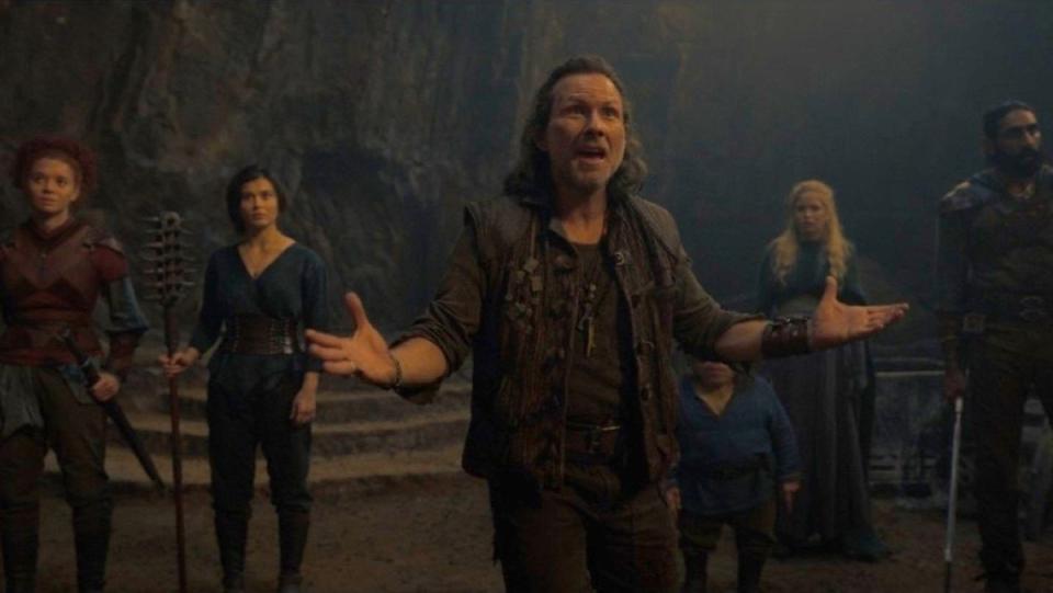 Christian Slater guest stars as Allagash, an associate of Madmartigan's, in Willow