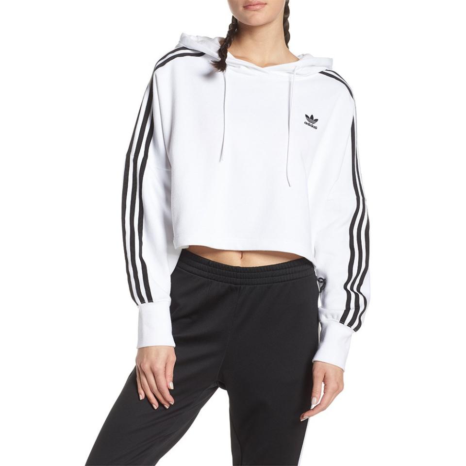 Adidas Originals Crop Hoodie, $43