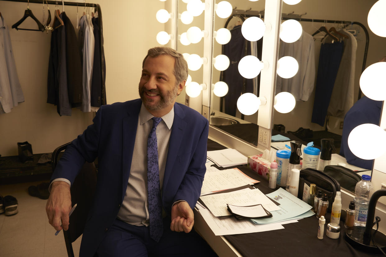 Judd Apatow prepares to take the stage for the first time in 25 years in <em>Judd Apatow: The Return</em> (Photo: Netflix)