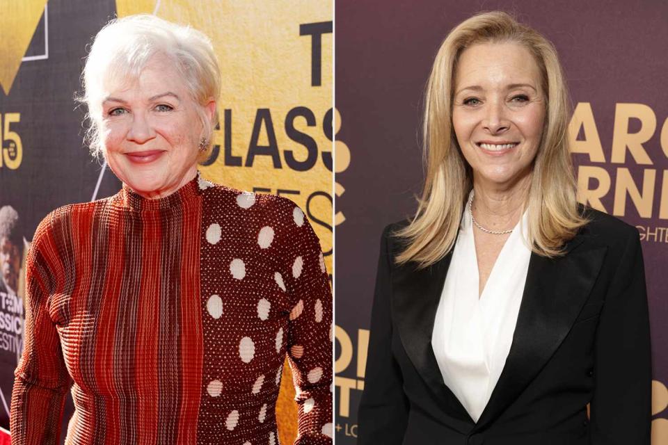 <p>Presley Ann/Getty, Todd Williamson/NBC via Getty</p> Julia Sweeney (left) and Lisa Kudrow