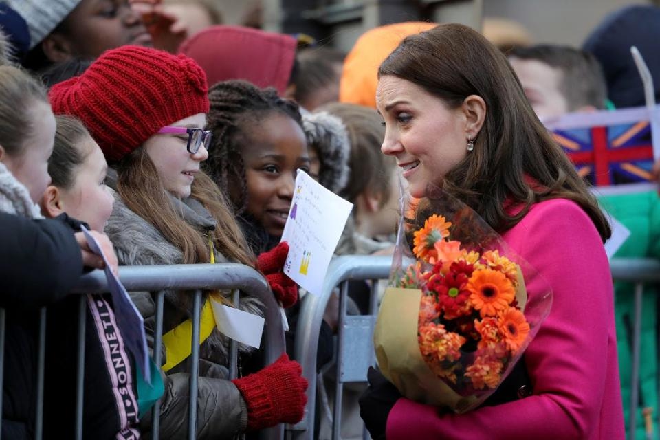 Kate Middleton meets well wishers in 2018.