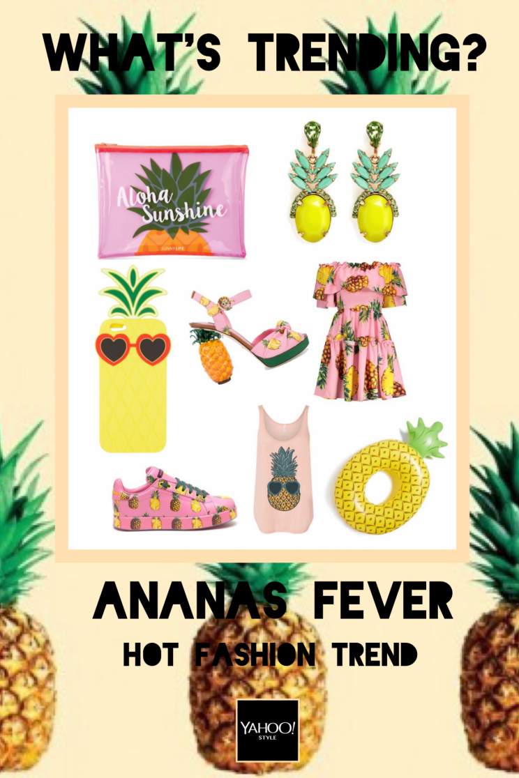 Hot Fashion Trend: Ananas (Bild: Polyvore)