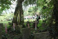 A cluster of graves that dates back to the 1770’s.