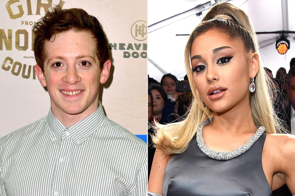 Ethan Slater and Ariana Grande