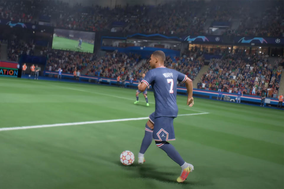 Kylian Mbappe in 'FIFA 22'