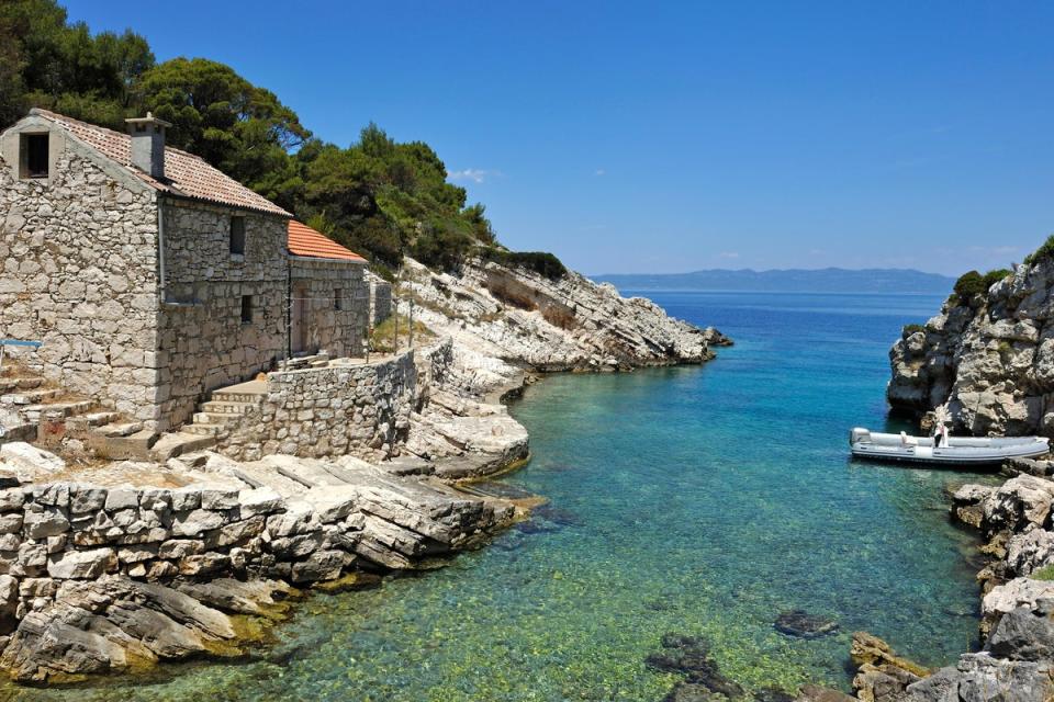 Zace bay on Lastovo island, Croatia, (Alamy Stock Photo)