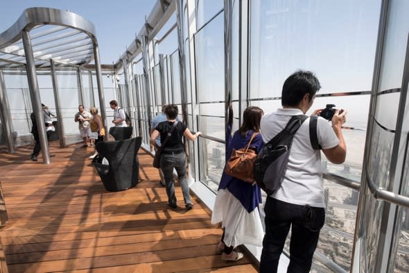 World's tallest building opens world's highest observation deck