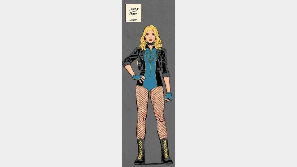 A concept drawing for Black Canary by Leonardo Romero.