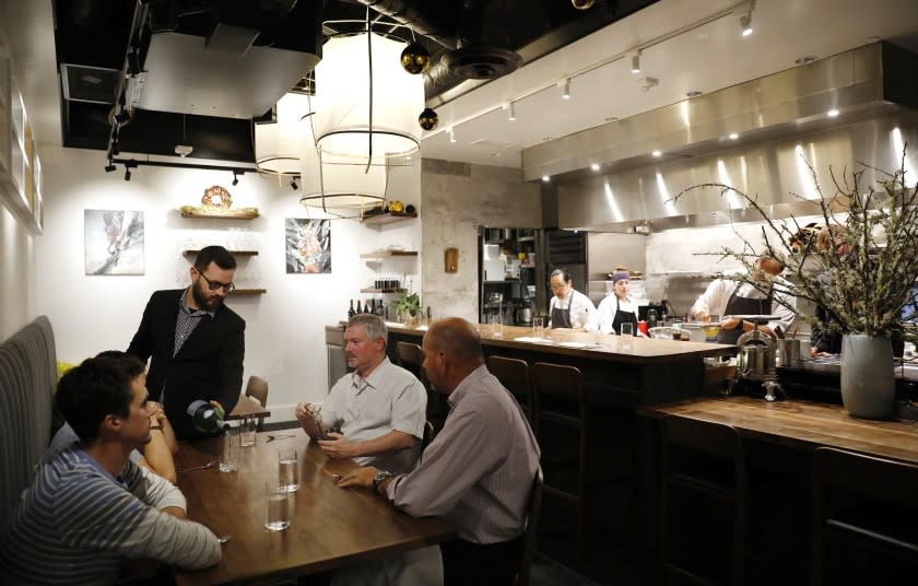 A look inside Dialogue, which hides behind a scratched gray door on the second floor of a Santa Monica food court.