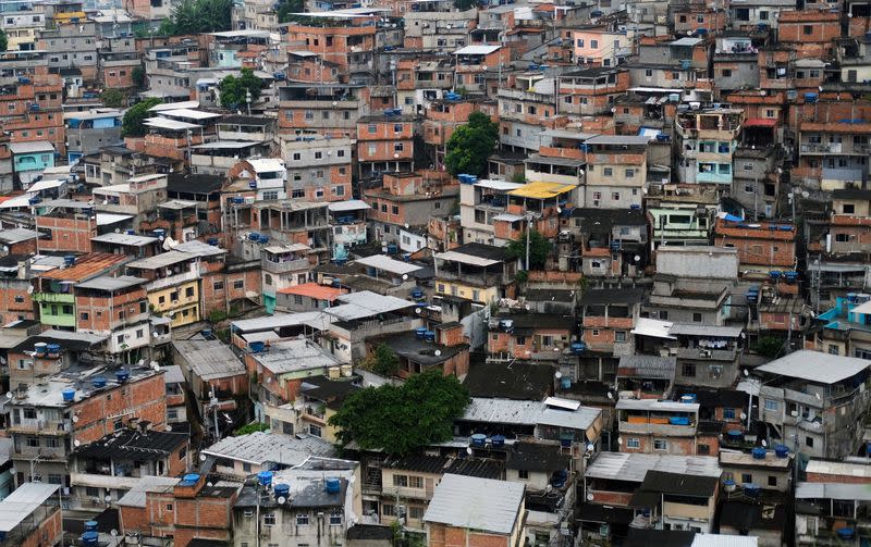 A general view shows the Alemao slums complex during the coronavirus disease (COVID-19) outbreak in Rio de Janeiro