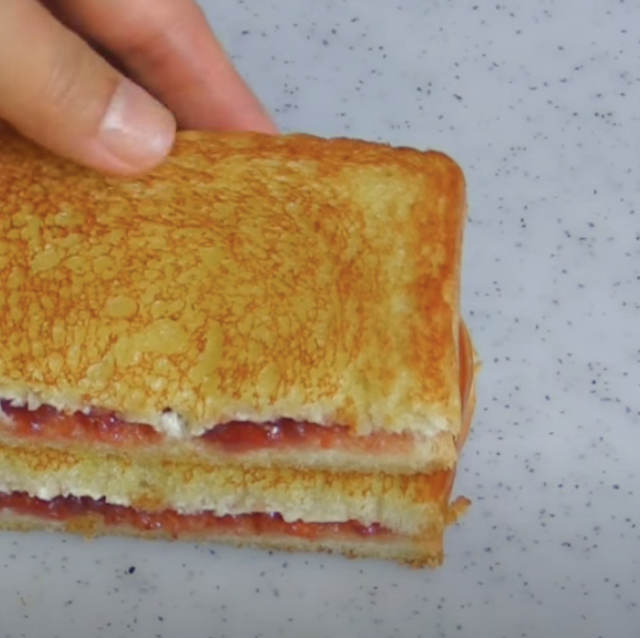 grilled cheese with strawberry jam