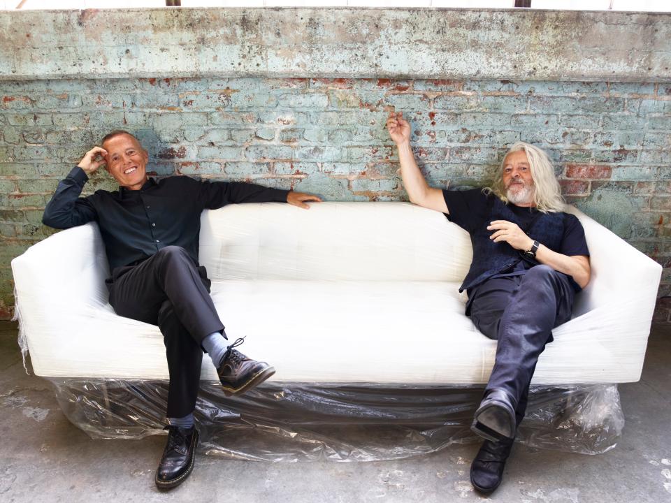 Curt Smith (left) and Roland Orzabal of Tears for Fears. The duo releases its first album in 17 years, "The Tipping Point," on Feb. 25, 2022.