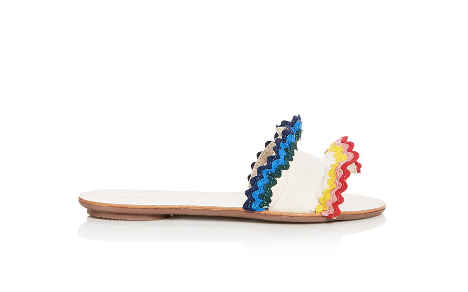 Loeffler Randall 'Birdie' Ruffle Slide Sandals