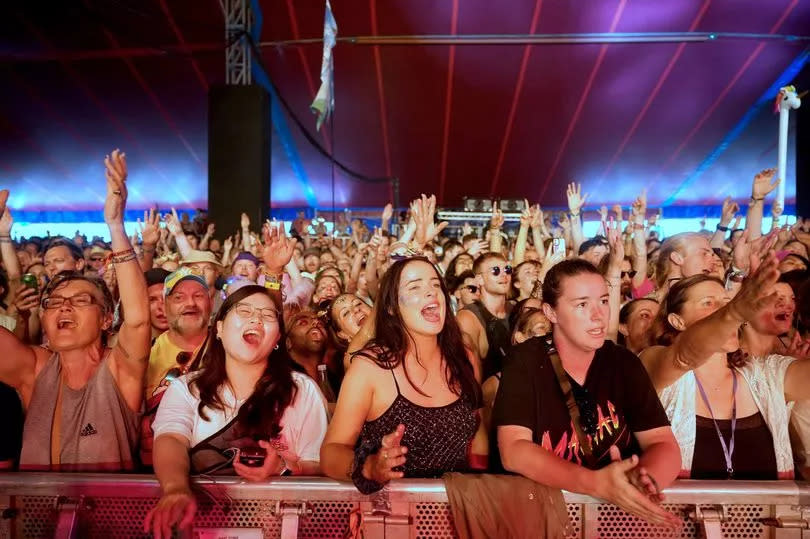 Crowds at Glastonbury