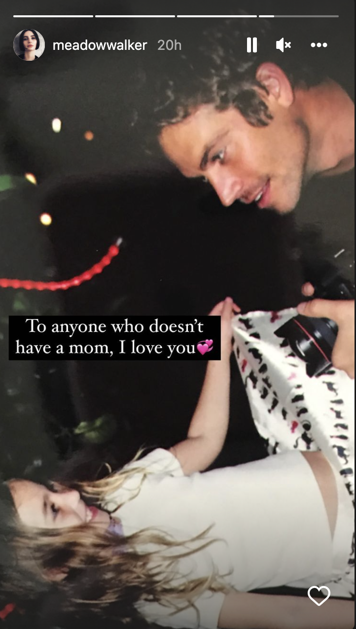 Meadow Walker Pays Tribute To Dad Paul Walker On Mothers Day 