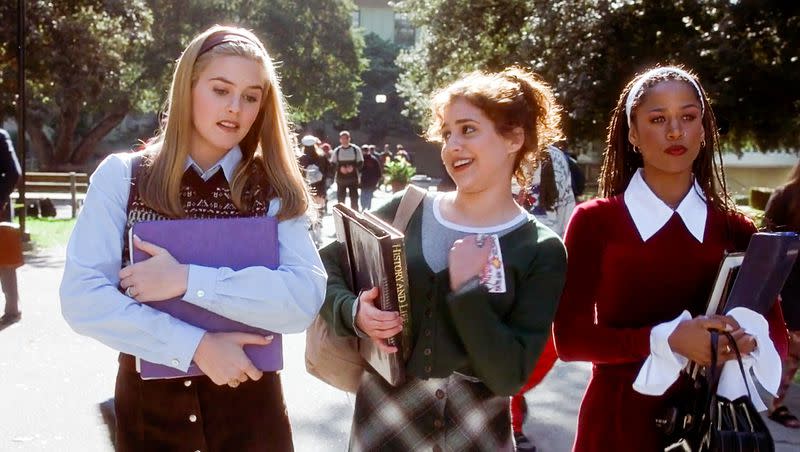 Alicia Silverstone, left, Brittany Murphy and Stacey Dash star in “Clueless” (1995).