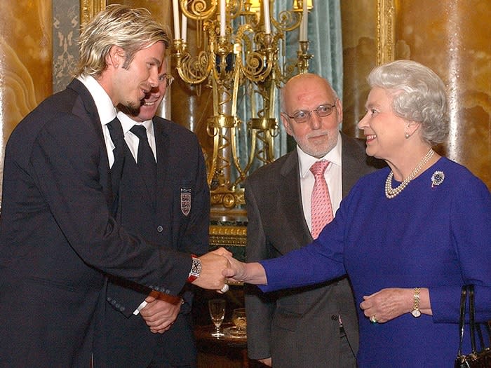 David Beckham e Isabel II