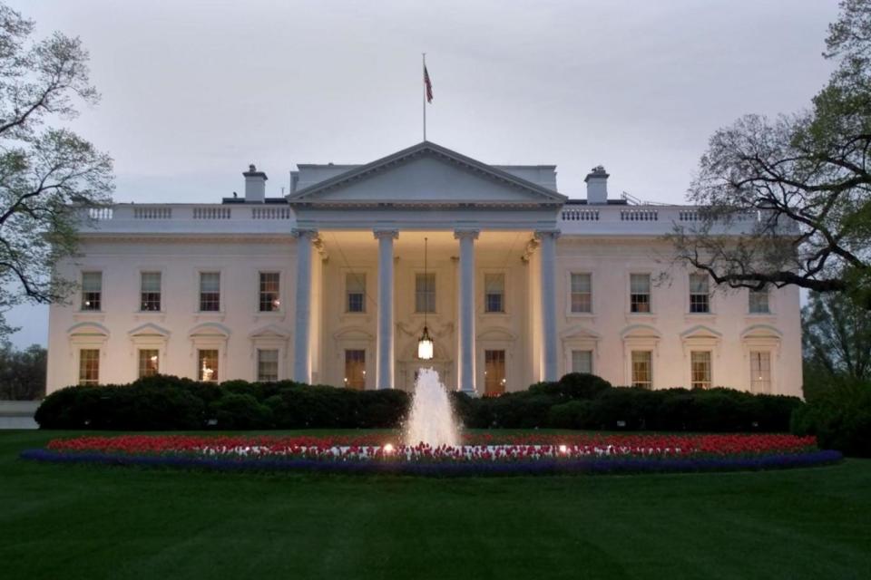 Tradition: In the past the meal has been hosted at the White House in Washington. (Getty Images)