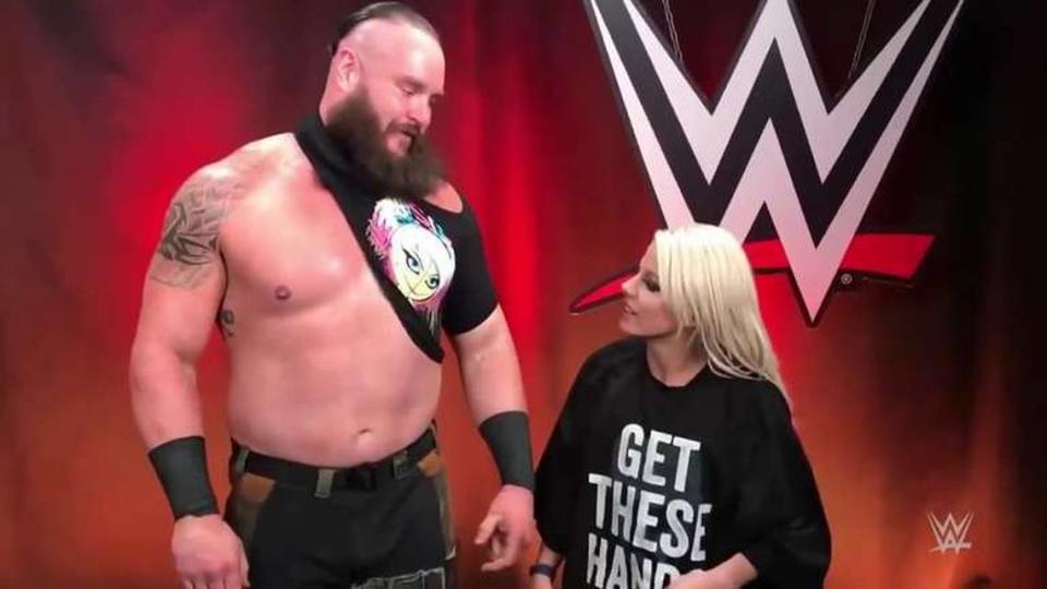 WWE Superstars Braun Strowman and Alexa Bliss