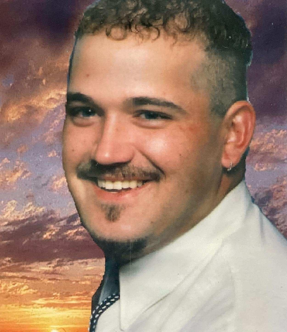 Jason Gibson pictured during his engagement photos in 2004.
