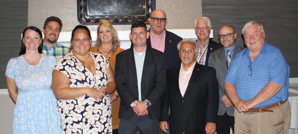 Members of the Board of Trustees for the Alliance Rotary Club for 2023-24 are, from left, Faye Roller, Nate Sheen, Stacie Bacorn (president-elect), Lisa Trummer (vice president), Josh Ciocci, Sid Zufall (president), Jim Edwards (treasurer), Brad Goris, Eric Taggart (past president), and Mark Locke (secretary). Absent from the photo is Nicole Brown.