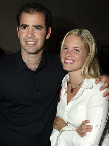 <p>Bei/Shutterstock</p> Pete Sampras and Bridgette Wilson at the World Premiere After-Party for 'Alex and Emma' on June 16, 2003 in Hollywood, CA.