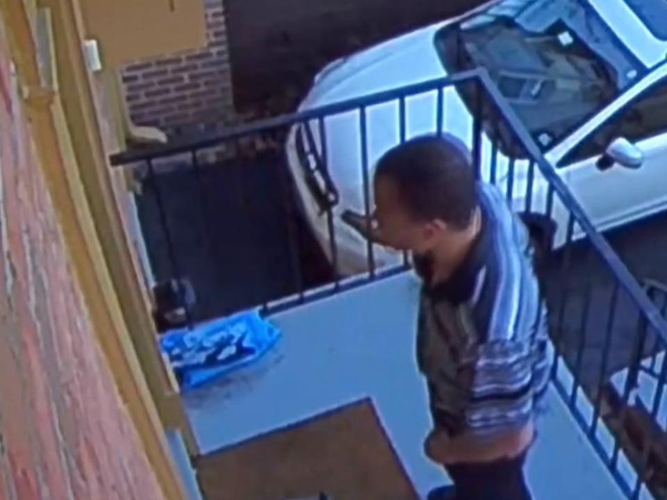 Video from Hetle’s Ring doorbell shows Javon Prather waiting on his doorstep just before the shooting (Fox 4=5)