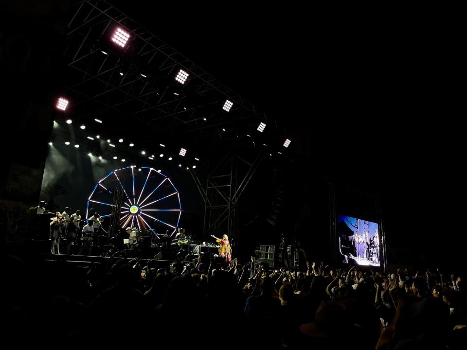 Singer Patti LaBelle performs at the Ventura County Fair on Thursday. Her show was free, as are most grandstand performances, to all who entered the fairgrounds.