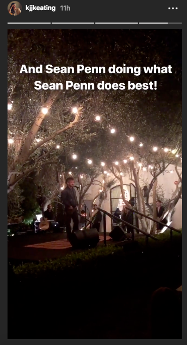 Sean Penn addressed the crowd — and thanked firefighters. (Image: Instagram)