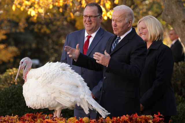 President Joe Biden pardons the National Thanksgiving Turkey in 2021