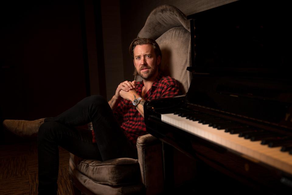Lady A singer Charles Kelley at the Grand Ole Opry in Nashville, Tenn., Wednesday, Aug. 30, 2023.